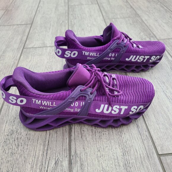 Women's Just So So Purple Athletic Sneakers Size US 9 EU 40 - Picture 3 of 12